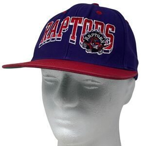 Toronto Raptors Baseball Hat Cap Adidas NBA Basketball 6 Panel Snapback Purple
